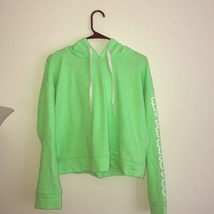 Forever 21 neon green sweatshirt